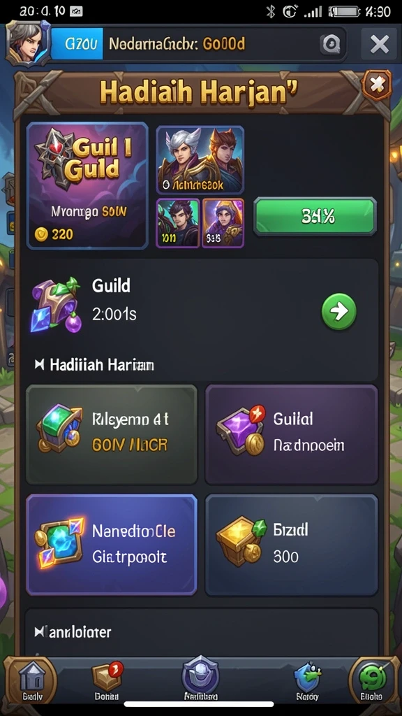 Menampilkan grafis detail dan karakter unik di dalam game.