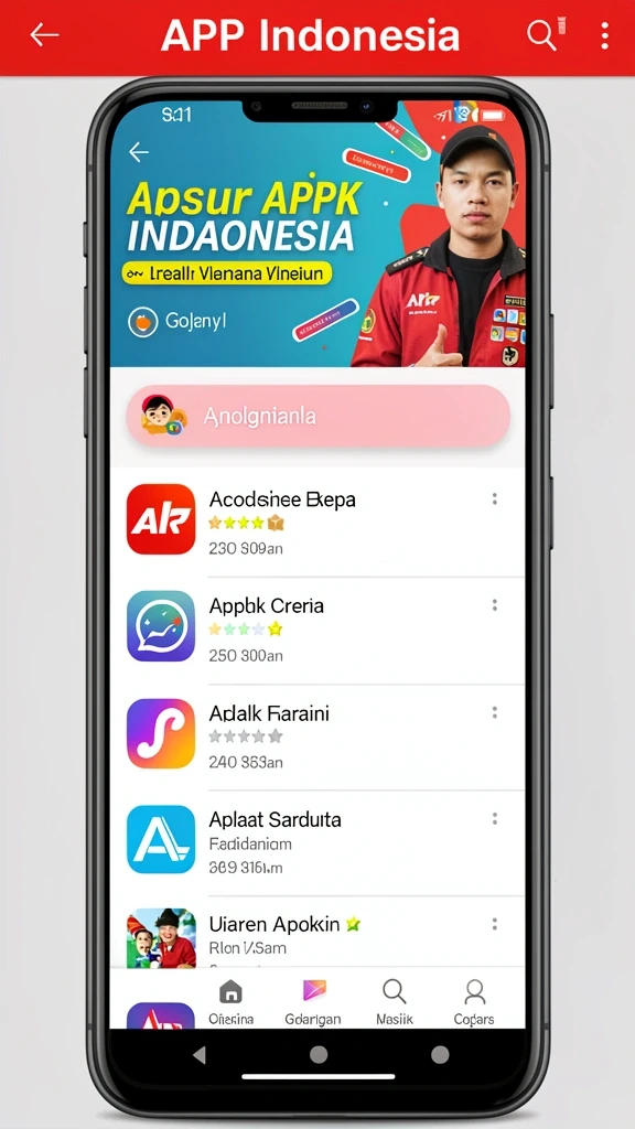 Tampilan awal yang menarik dan penuh warna.