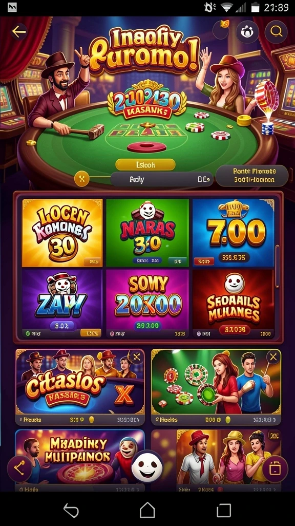 Tampilan antarmuka AAKASINO yang menarik dan responsif.