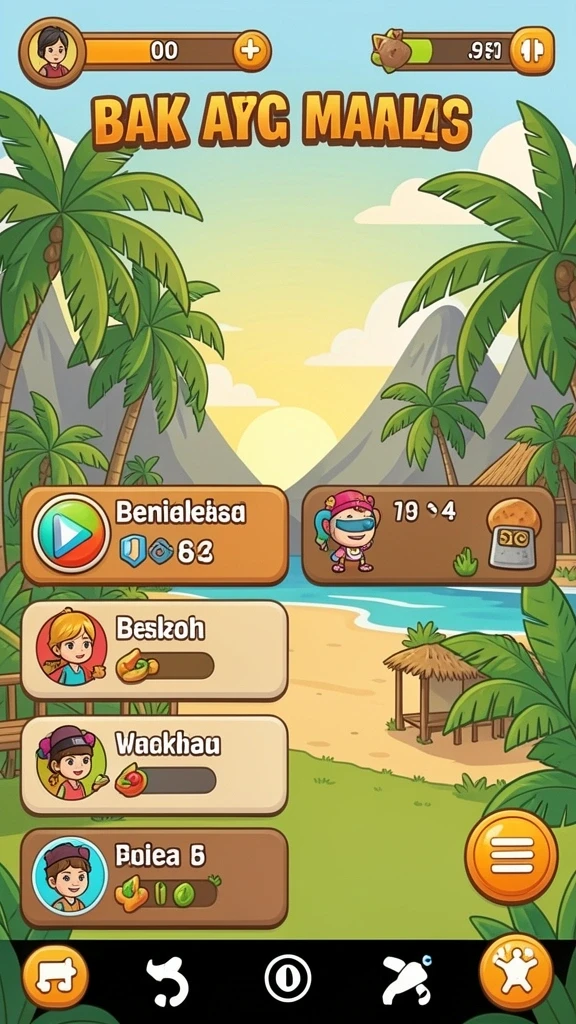 Karakter-karakter menarik dengan desain kreatif.