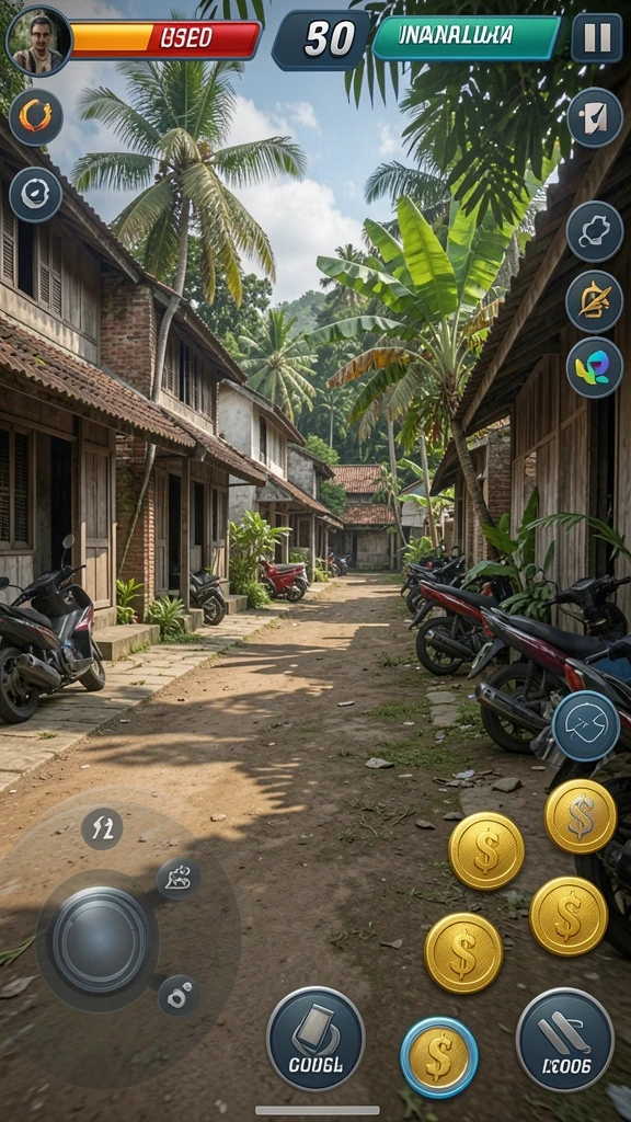 Fitur permainan yang menunjukkan berbagai mode yang tersedia.