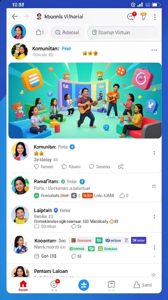 Fitur live chat untuk berinteraksi dengan pemain lain.
