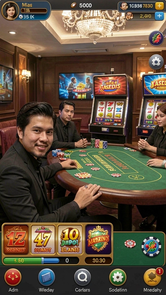 Tampilan karakter yang dapat dipilih oleh pemain.