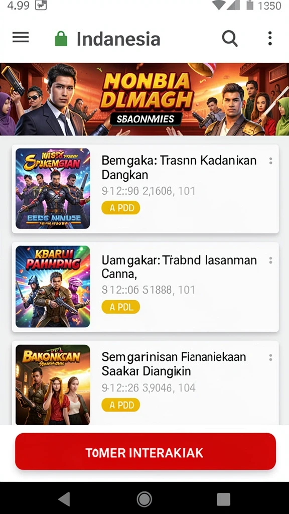 Tampilan antarmuka yang intuitif dan mudah dipahami.