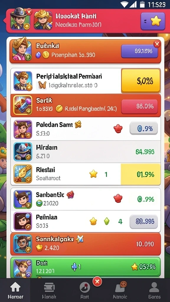 Berbagai tema slot menambah keseruan permainan.
