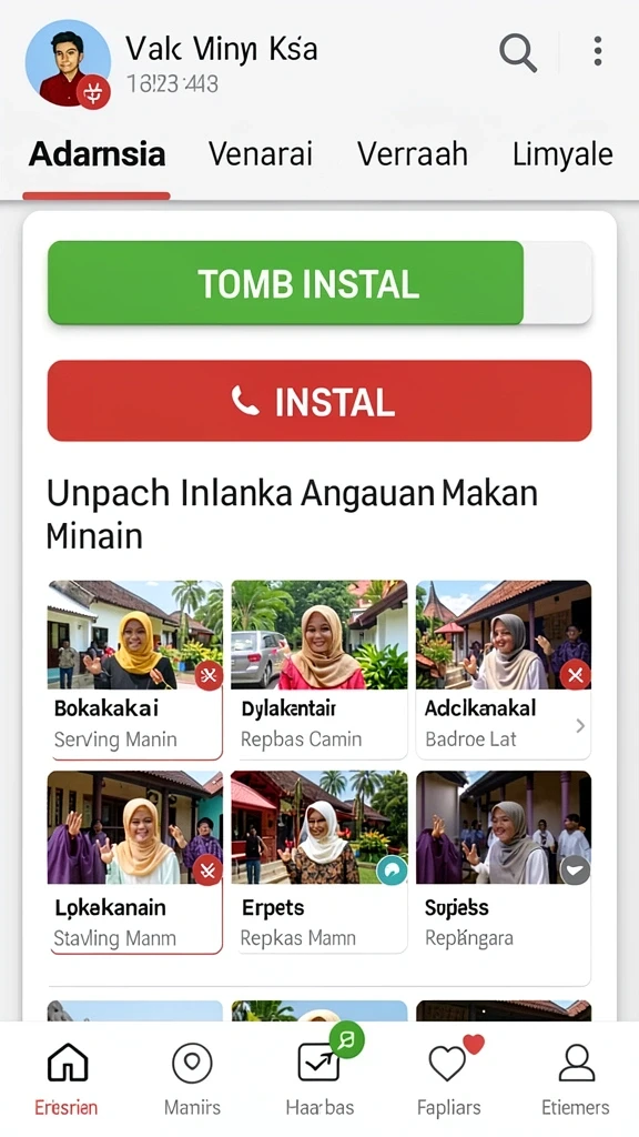 Tangkapan layar menampilkan antarmuka utama LUCKYDF.