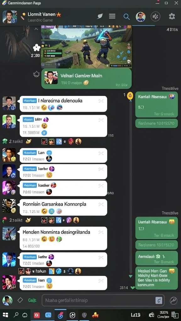 Screenshot menampilkan karakter pengantin dengan gaun yang anggun.
