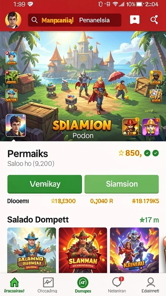 Tangkapan layar kedua menampilkan mode multiplayer yang seru.