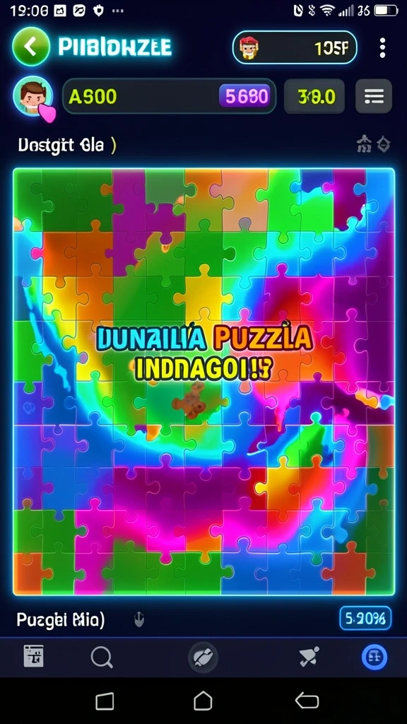 Level permainan yang penuh warna dan menantang.