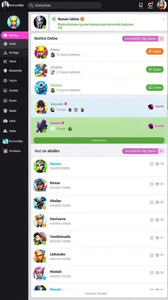 Screenshot menunjukkan fitur multiplayer di QTGAME.