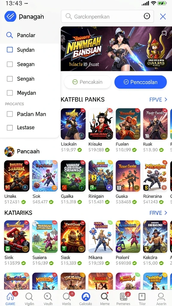 Screenshot level terbaru dengan tantangan menakjubkan.