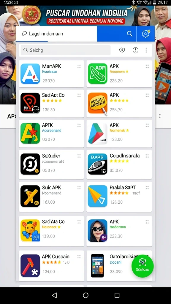 Tampilan antarmuka yang user-friendly.