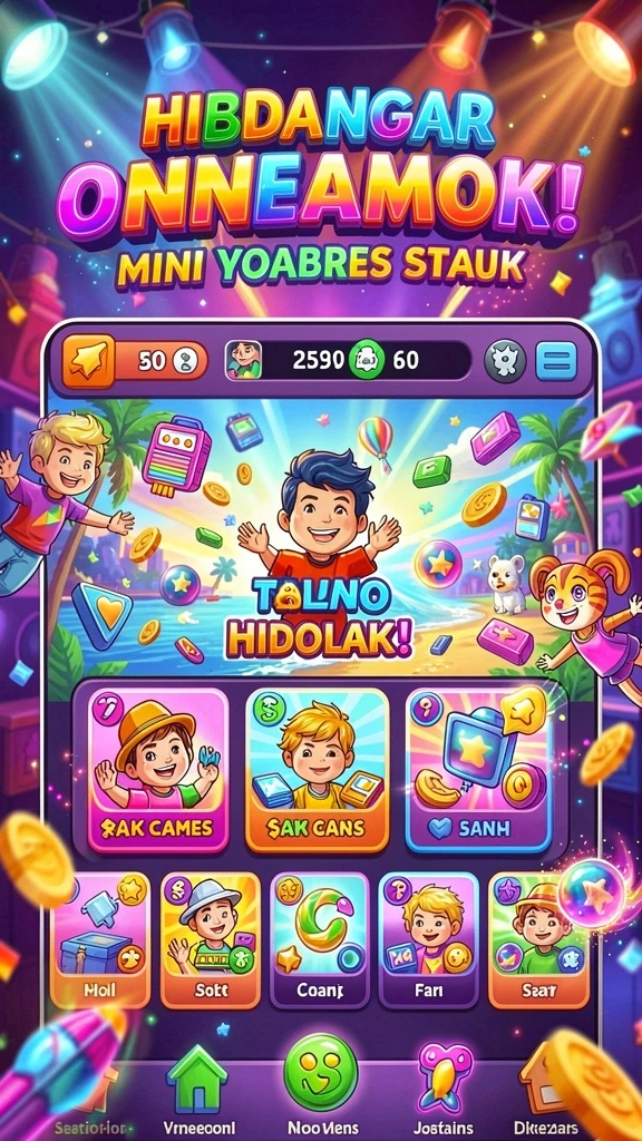 Karakter-karakter lucu yang dapat dipilih.