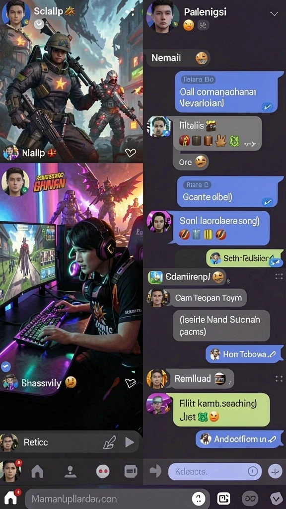 Fitur interaksi dengan pemain lain yang seru.