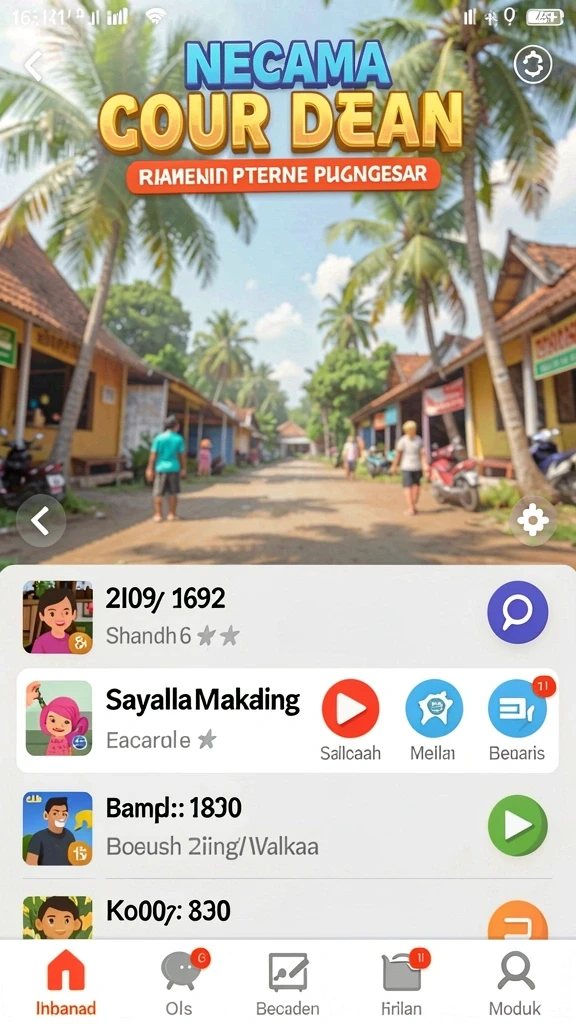 Tampilan antarmuka yang intuitif dan menawan.