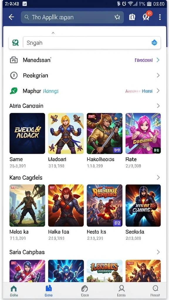 Hadiah menarik untuk setiap pencapaian dalam game.