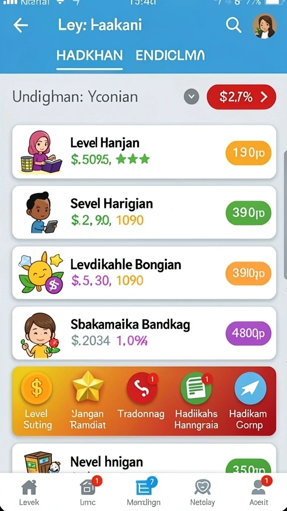Momen seru saat menyelesaikan level sulit.