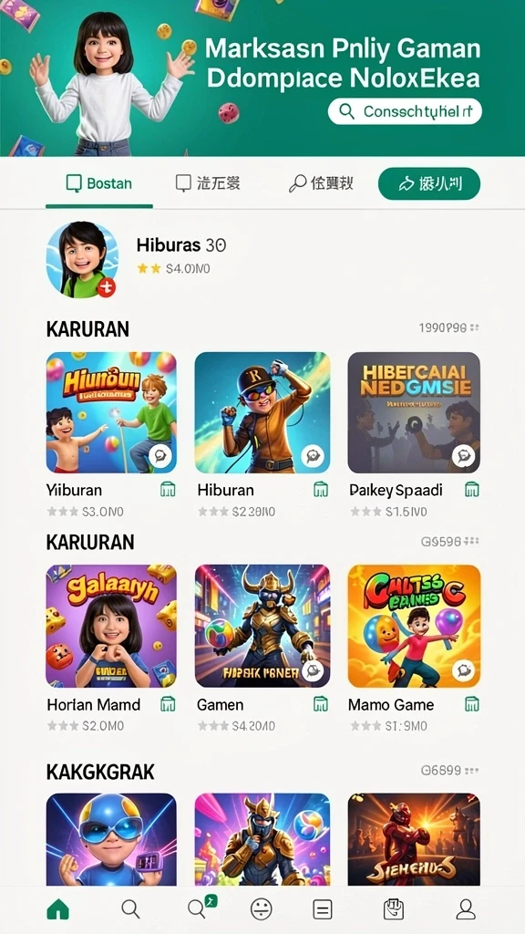 Tampilan antarmuka menarik dengan navigasi mudah.